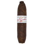 Cigar with a label on a white background